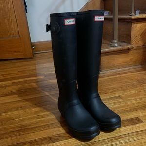 Tall Black Hunter Boots